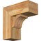 Ekena Millwork Imperial Block Rough Sawn Bracket w/ Offset Brace, Western Red Cedar, 8"W x 18"D x 18"H BKT0806X18X18IMP05RWR - alternate 1